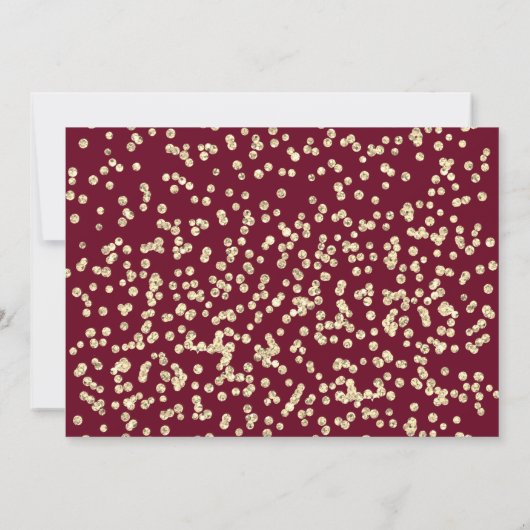 Elegant Maroon Gold Script 4 Foto Afstuderen Kaart (Achterkant)