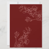 Elegant maroon kaart (Achterkant)