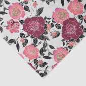 Elegant Maroon Pink Burgundy Roos Flower Tissuepapier (Detail)