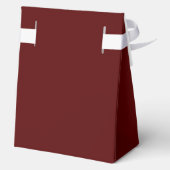 Elegant Maroon Tent Favor Box for Weddings Bedankdoosjes (Achterkant)