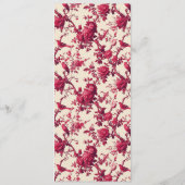 Elegant Maroon Wedding Menu (Achterkant)