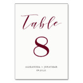 Elegant Marsala Kaart (Achterkant)