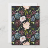 Elegant Marsala Wine Floral Botanische Tuin (Achterkant)