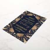 Elegant marvy and real gold folie scriptletters folie uitnodiging (Gedraaid)