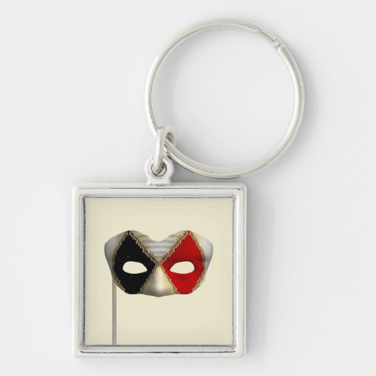 Elegant Maskerademasker Carnavalsparty Kunst Sleutelhanger (Voorkant)