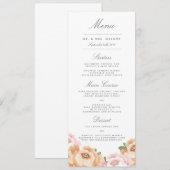 Elegant Mason Jar Bruiloft Menu (Voorkant / Achterkant)