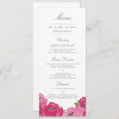 Elegant Mason Jar Bruiloft Menu (Voorkant / Achterkant)