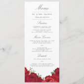 Elegant Mason Jar Bruiloft Menu (Voorkant)