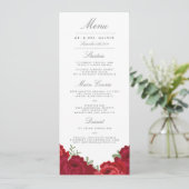 Elegant Mason Jar Bruiloft Menu (Staand voorkant)