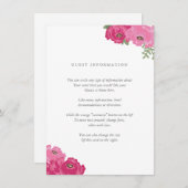 Elegant Mason Jar Insert Card Informatiekaartje (Voorkant / Achterkant)