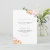 Elegant Mason Jar Insert Card Informatiekaartje (Staand voorkant)