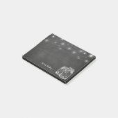 Elegant Mason Jar  String Lights Chalkboard Post-it® Notes (Schuin)