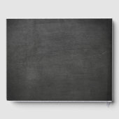 Elegant Mason Jar String Lights Chalkboard Wedding Gastenboek (Achterkant)