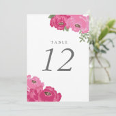 Elegant Mason Jar Table Number Kaart (Staand voorkant)