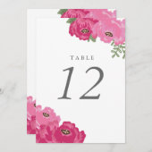Elegant Mason Jar Table Number Kaart (Voorkant / Achterkant)