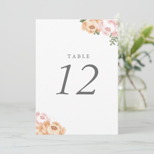 Elegant Mason Jar Table Number Kaart (Staand voorkant)