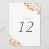 Elegant Mason Jar Table Number Kaart (Voorkant / Achterkant)