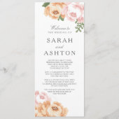 Elegant Mason Jar Trouwprogramma Programmakaart (Voorkant)