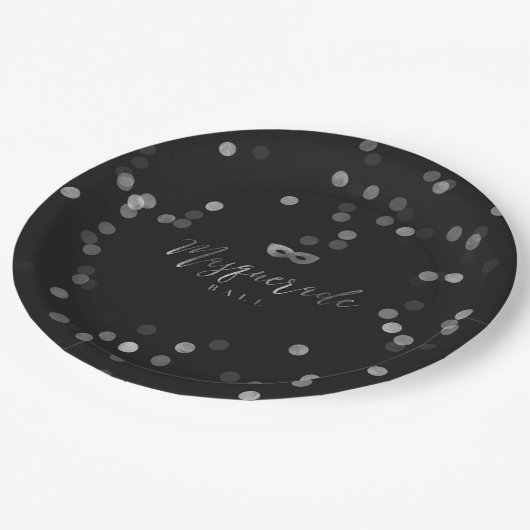 Elegant Masquerade Ball Party Bord 9" (Gekanteld)