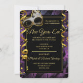 Elegant Masquerade Ball Uitnodiging (Voorkant)