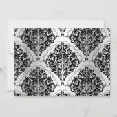 Elegant Masquerade Foto Sweet 16 Kaart (Achterkant)