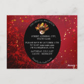 Elegant Masquerade Invitation Briefkaart (Achterkant)