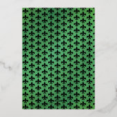 Elegant Masquerade Mask Mardi Gras Bridal Shower Folie Uitnodiging (Achterkant)