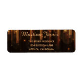 Elegant Masquerade Quinceañera 15e verjaardag Etiket (Voorkant)