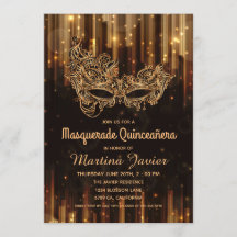 Elegant Masquerade Quinceañera 15e verjaardag