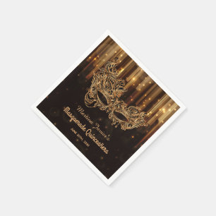 Elegant Masquerade Quinceañera 15e verjaardag Servet