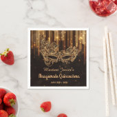 Elegant Masquerade Quinceañera 15e verjaardag Servet (Insitu)