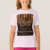 Elegant Masquerade Quinceañera 15e verjaardag T-shirt (Voorkant)