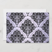 Elegant Masquerade Sweet 16 Lavender 3 Kaart (Achterkant)