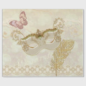 Elegant Masquerade Wrapping Paper Cadeaupapier (Vlak)