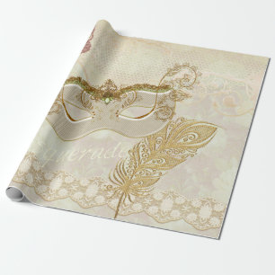 Elegant Masquerade Wrapping Paper Cadeaupapier