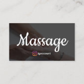 Elegant Massage Therapie Sjablonen Design Visitekaartje (Achterkant)