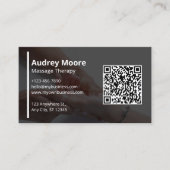 Elegant Massage Therapie Sjablonen Design Visitekaartje (Voorkant)