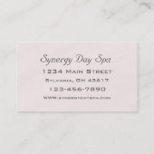 Elegant Massage Therapy Visitekaartje (Achterkant)