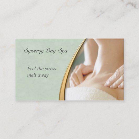 Elegant Massage Therapy Visitekaartje (Voorkant)