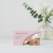 Elegant Massage Therapy Visitekaartje (Staand voorkant)