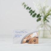 Elegant Massage Therapy Visitekaartje (Staand voorkant)