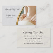 Elegant Massage Therapy Visitekaartje (Voorkant / Achterkant)