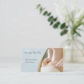 Elegant Massage Therapy Visitekaartje (Staand voorkant)