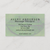 Elegant Massage Therapy Visitekaartje (Achterkant)