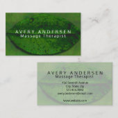 Elegant Massage Therapy Visitekaartje (Voorkant / Achterkant)
