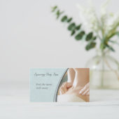 Elegant Massage Therapy Visitekaartje (Staand voorkant)