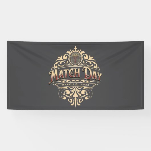 Elegant Match Day 2025-viering Spandoek (Horizontaal)