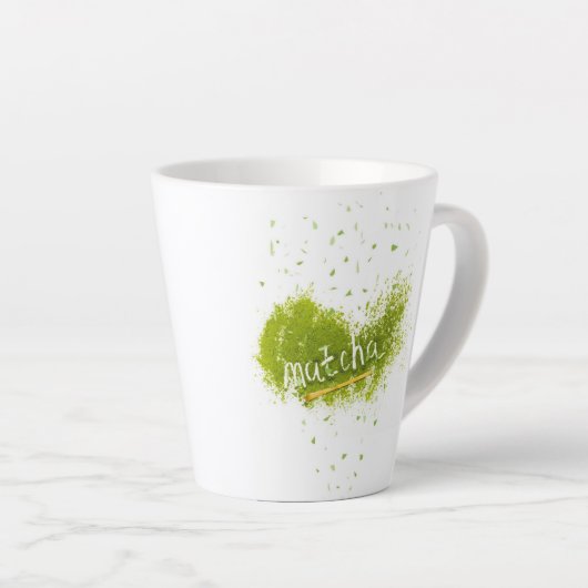 Elegant Matcha latte cup Latte Mok (Rechterhoek)