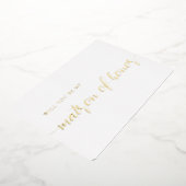 Elegant Matron of Honor proposal Gold Foil Kaart (Gedraaid)