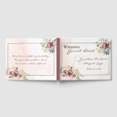 Elegant Mauve Blush Pink Floral Christelijk Wedden Gastenboek (Volledig)